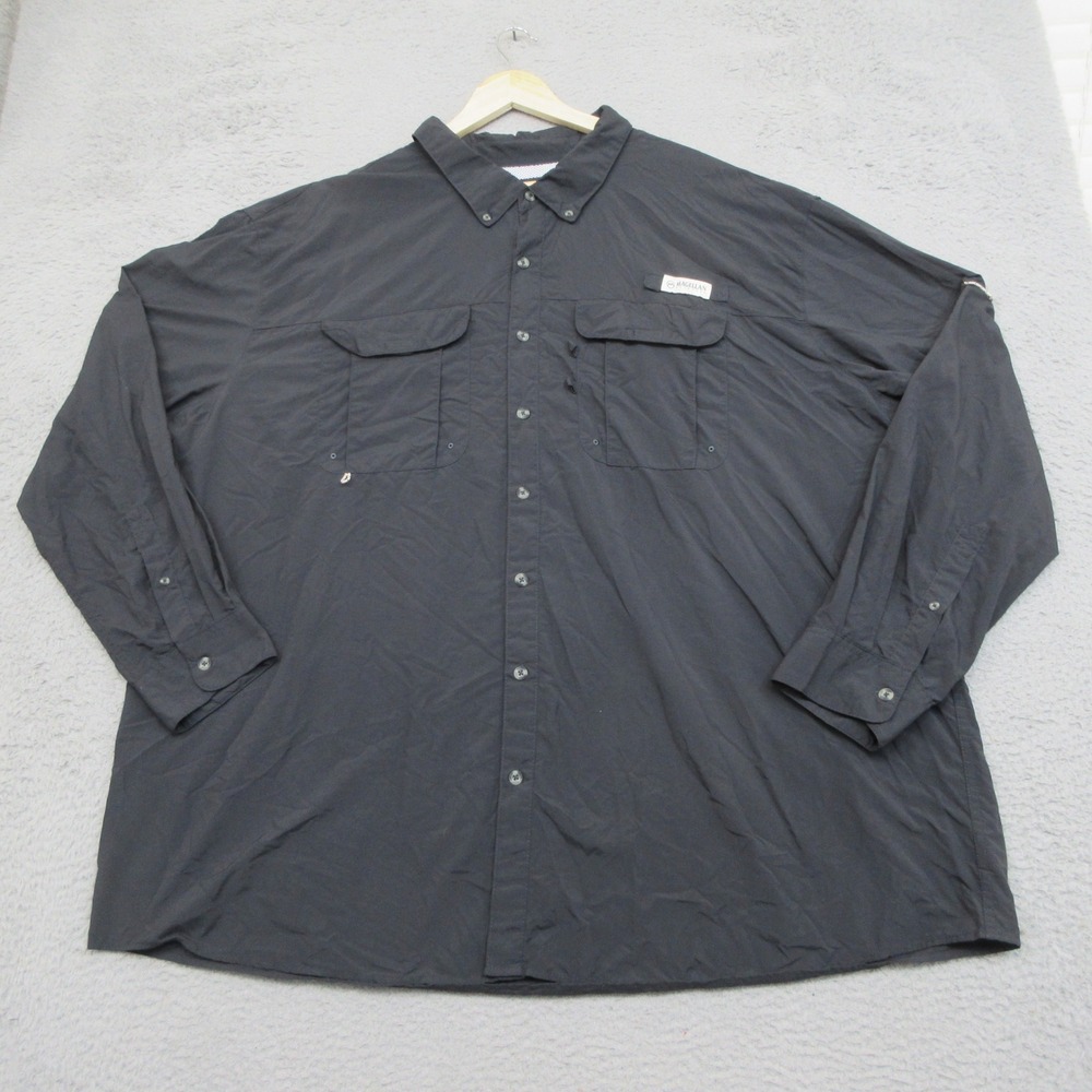 Magellan Fishing Shirt Men 4XL Black Gorpcore Outdoor Utility Fisherman Coastal